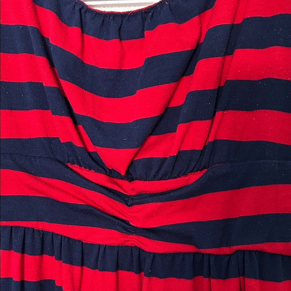 Chic Red and Blue Medium Striped Mini Dress - Picture 10 of 10